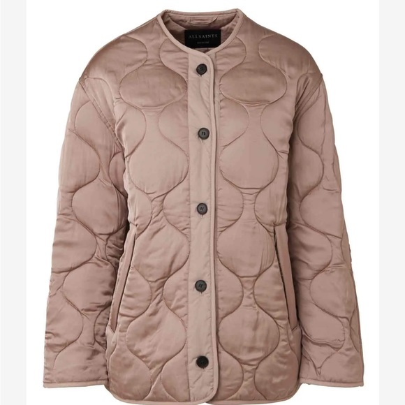 All Saints Jackets & Blazers - All Saints Blush Oversized Quilted Jacket Size XS